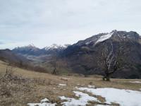La Dent d'Arclusaz au premier plan